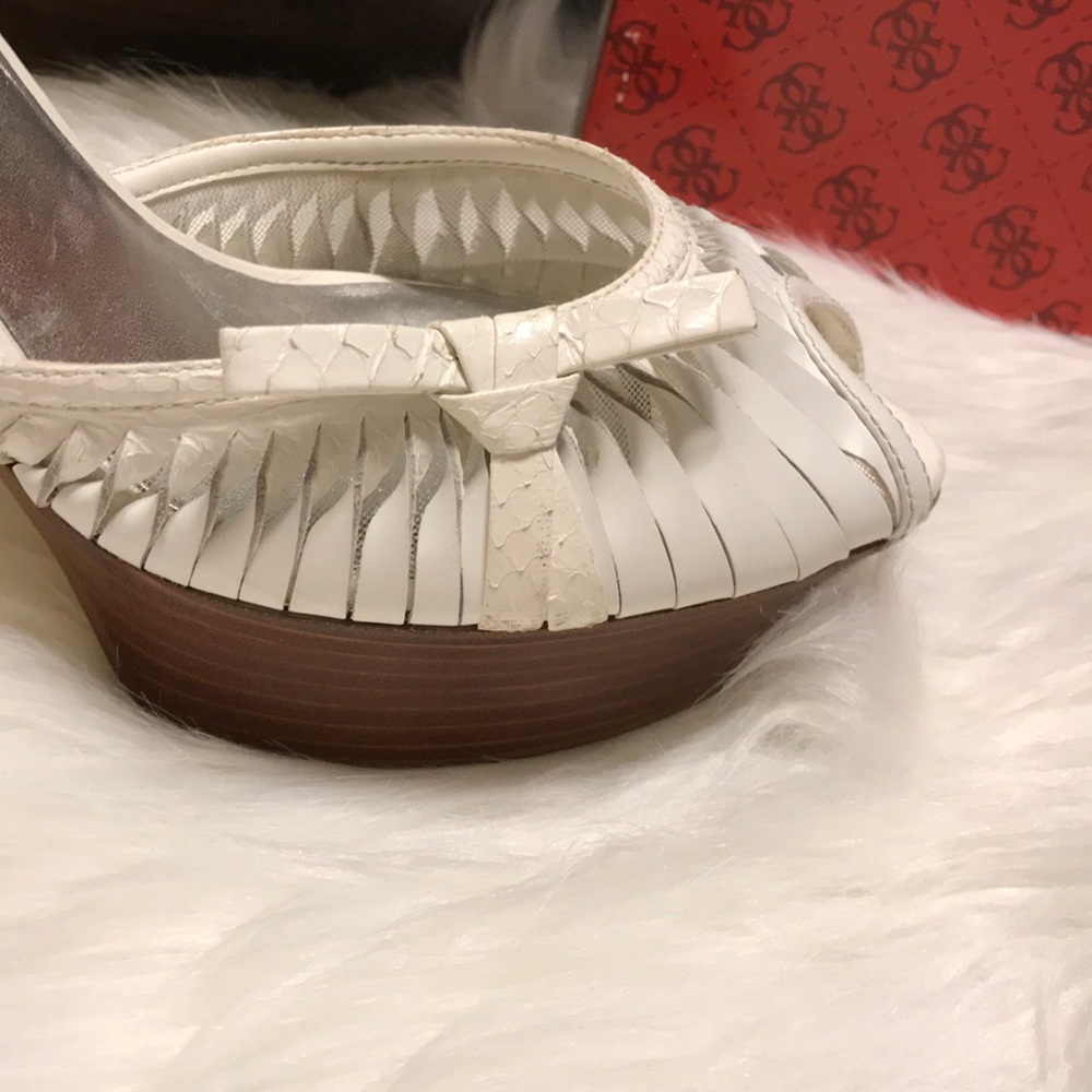 Guess Ankle Strap Platform Open Toe Heels - image 7